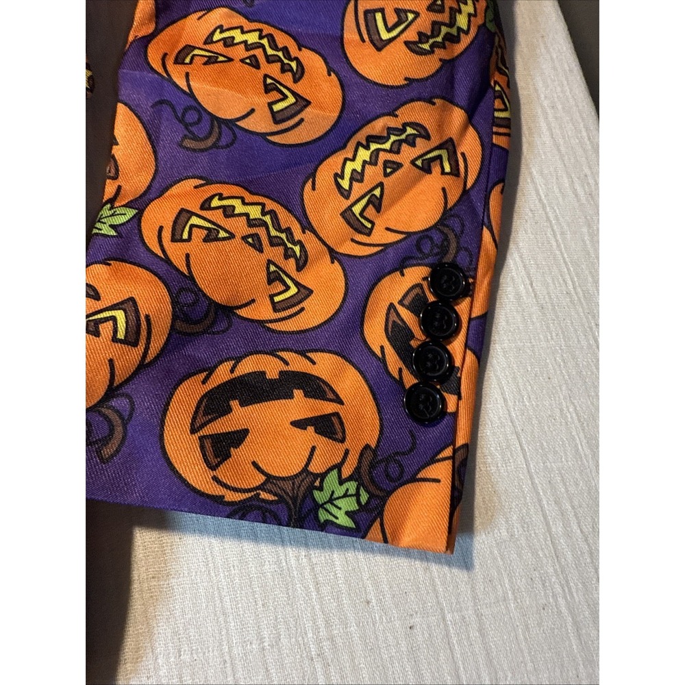 Halloween Suit Men's WeenCharm Size L- Pant Approx 32 Waist- Coat 18 In Pit-pit - Picture 6 of 6